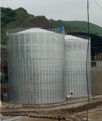 咸阳粮食钢板仓的安装全过程不用热焊接