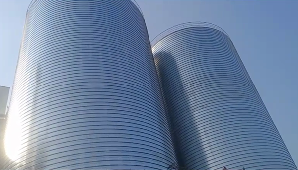 咸阳2座混凝土高架卷板仓